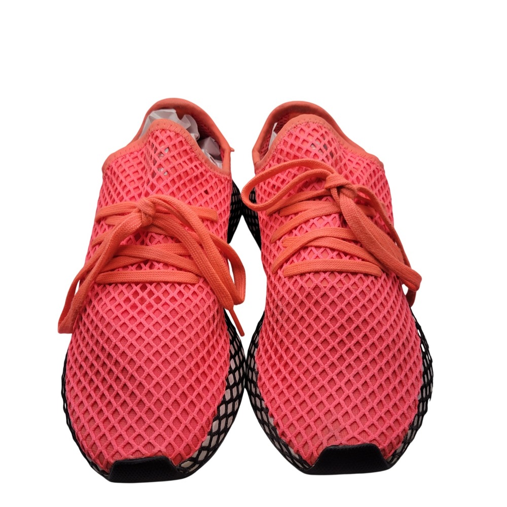 Adidas Deerupt Runner Mens 8 Shoes Solar‎ Orange Mesh Grid Sneaker Streetwear